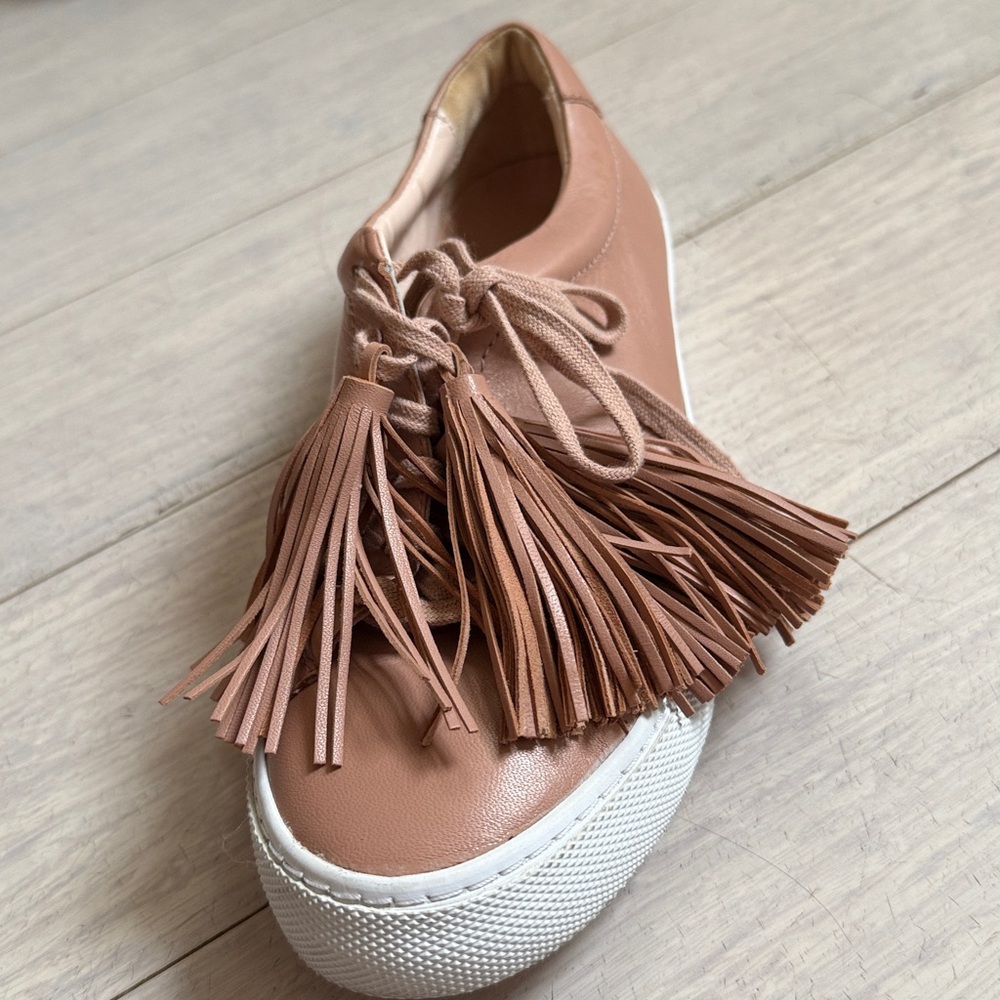 Chic Fringe loeffler Randall Tan Sneakers for Women - Picture 5 of 6